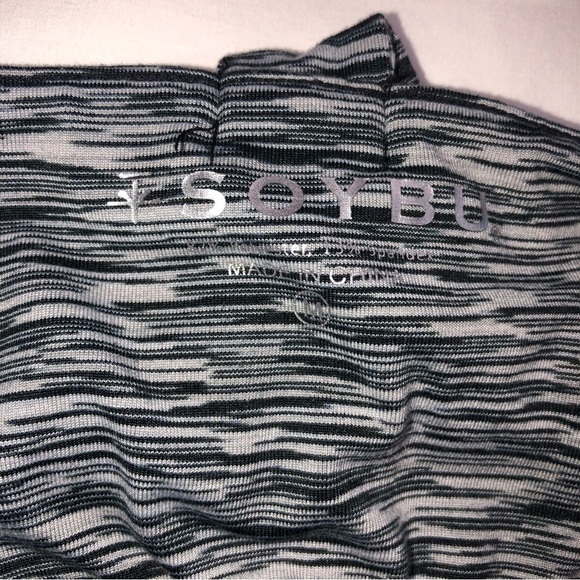 Soybu Dress Size Medium Tank Gray Black Bra Athleisure Soft Stretch Performance - Picture 2 of 10